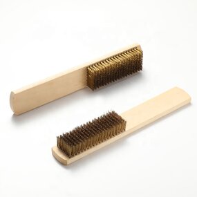 Copper Wire Brush Factory - OEM/ODM Custom Beech Wooden Handle Brush