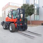 Forklift Manufacturer - New Red Diesel 3 Ton with Cabin
