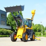 Backhoe Loader Manufacturer - New Technology 4WD Suspension