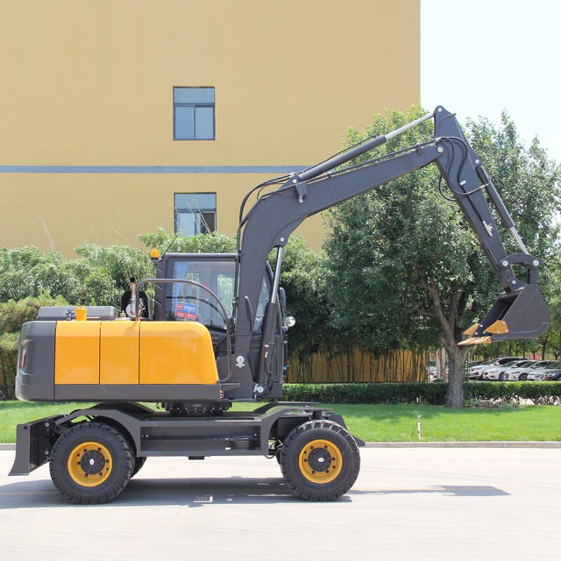 Wheel Excavator Manufacturer - Cheap 7.5 Ton Diesel With Cab