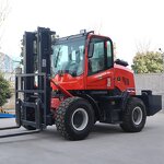 Forklift Manufacturer - New Red Diesel 3 Ton with Cabin