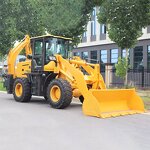 Mini Backhoe Loader Manufacturer - 2.5Ton 4WD Hydraulic Transmission
