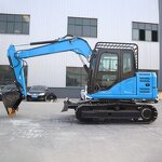Crawler Excavator Factory - Cheap Diesel 7 Ton Hydraulic Transmission