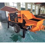 Concrete Trailer Pump Manufacturer - OEM/ODM 12m³/h High Efficiency Pump