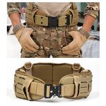 Tactical Belt Manufacturer - OEM Custom MOLLE Padded Zinc Alloy Buckle