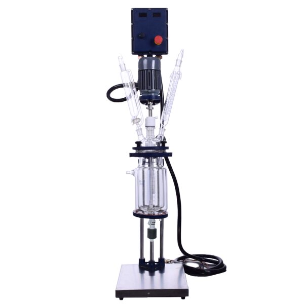 Glass Reactor Manufacturer - Transparent Corrosion Resistant 5L Mini