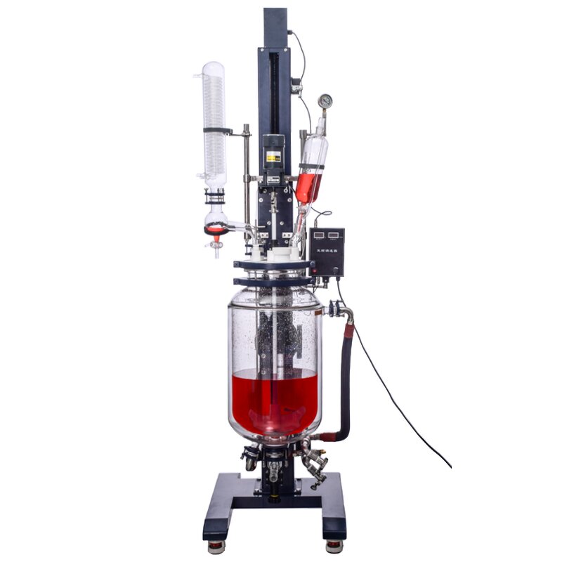 Jacketed Glass Reactor Factory - Customizable Double Layer 20L Explosion