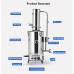 Water Distillation Machine Manufacturer - 5-20L Laboratory Stainless Steel