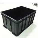ESD Turnover Box Supplier - OEM Collapsible Black Plastic Large