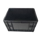 ESD Turnover Box Supplier - OEM Collapsible Black Plastic Large