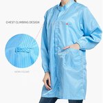 ESD Coverall Factory - OEM Anti-Static Zip Lock Unisex Suit