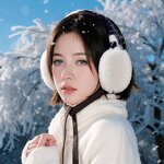 Earmuffs Manufacturer - OEM Luxury Girl's Rabbit Fur Ear Muffle
