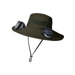 Summer Hat Supplier - OEM Outdoor Solar Fan Waterproof Nylon