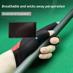 Cue Gloves Supplier - OEM Custom 3 Finger Breathable Snooker