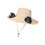 Summer Hat Supplier - OEM Outdoor Solar Fan Waterproof Nylon
