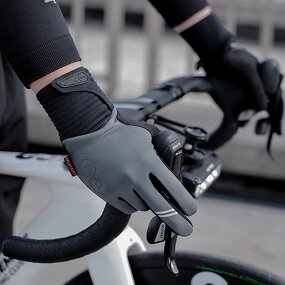 Racing Gloves Supplier - OEM Winter Warm Black Motorcycle Gloves