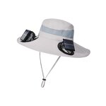 Summer Hat Supplier - OEM Outdoor Solar Fan Waterproof Nylon