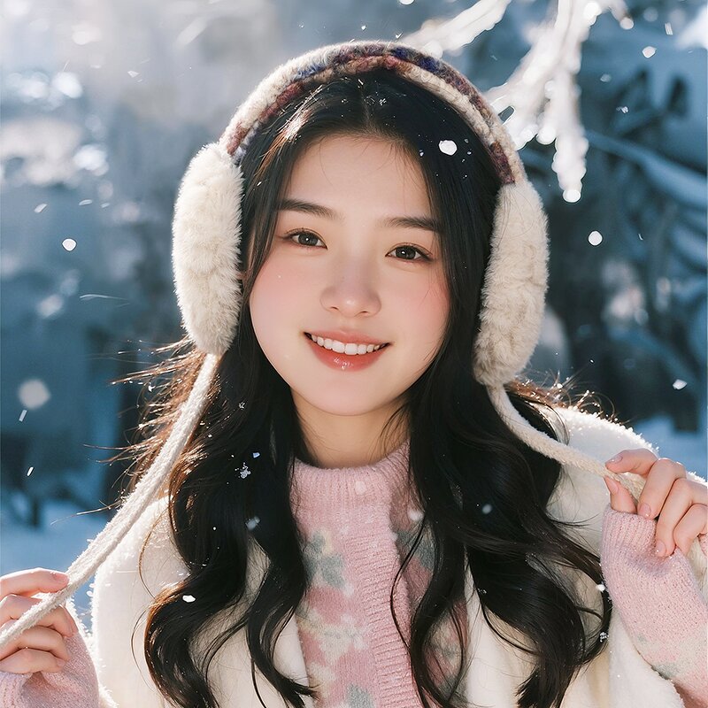 Earmuffs Manufacturer - OEM Luxury Girl's Rabbit Fur Ear Muffle