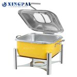 Induction Chafing Dish Supplier - OEM 5L Yellow Stainless Steel for Buffet