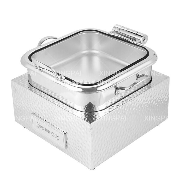 Electric Chafing Dish Manufacturer - OEM Arabic Stainless Steel with Glass Lid