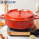 Enamel Cookware Supplier - OEM Cast Iron Soup Stock Pots Set