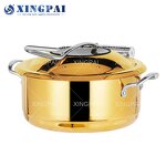 Luxury Chafing Dish Factory - OEM Gold Stainless Steel Base Buffet Set