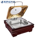 6L Chafing Dish Supplier - OEM Gold Food Warmer Set for Wedding Events