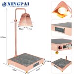 Insulation Heat Lamp Factory - OEM Stainless Steel Buffet Catering Lamp
