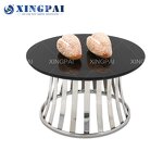 Spiral Display Stand Factory - OEM Royal Gold Stainless Steel Catering
