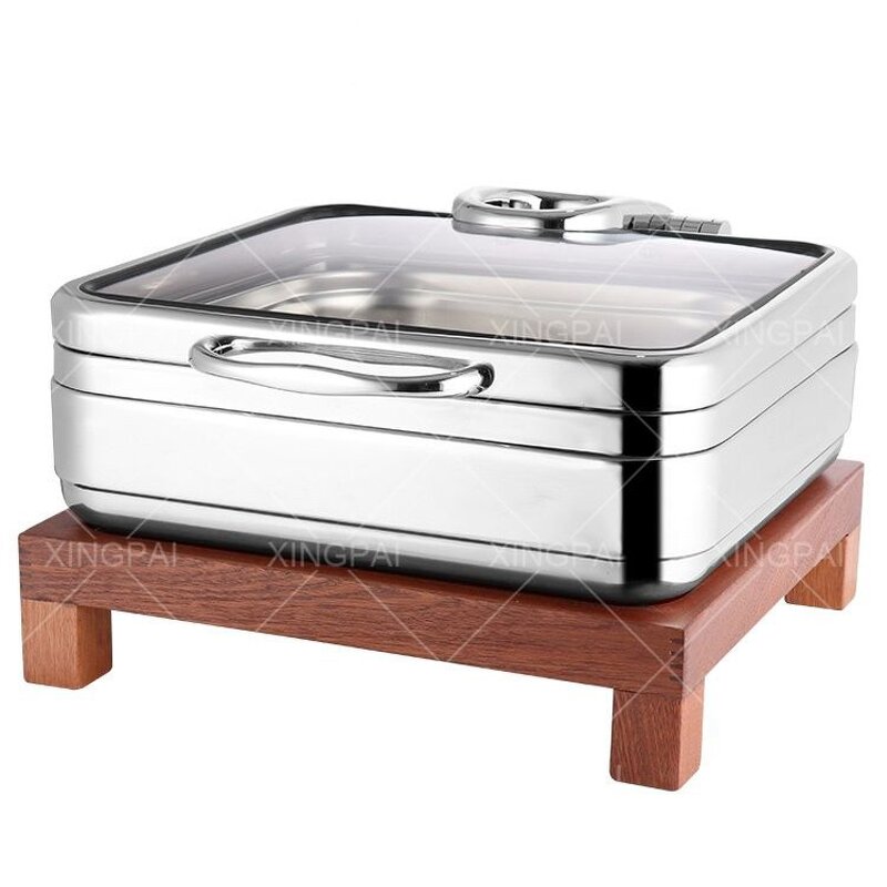 Wood Base Chafing Dish Supplier - OEM New Design Stainless Steel Food Warmer