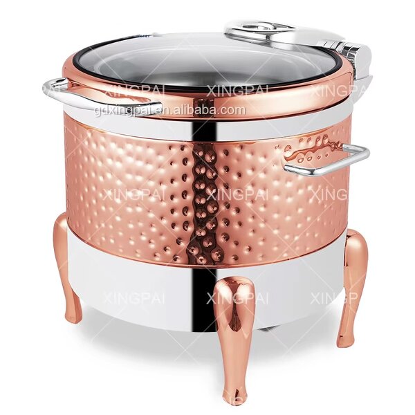 Silver Soup Furnace Manufacturer - OEM 11L Elegant Round Electric Warmer