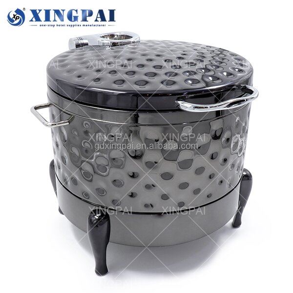 Rose Soup Station Supplier - OEM Round Induction Stainless Steel Set