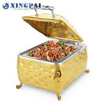 4L Chafing Dish Manufacturer - OEM Luxury Gold Buffet Set for Restaurant