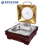 6L Chafing Dish Supplier - OEM Gold Food Warmer Set for Wedding Events