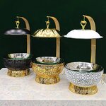 Hanging Chafing Dish Supplier - OEM 8L Gold Buffet Equipment with Lid