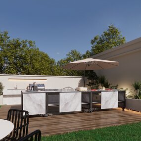 Heated Buffet Table Supplier - OEM Wooden Restaurant Serving Station