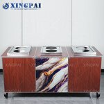 Marble Buffet Table Manufacturer - OEM Custom Movable Stainless Steel
