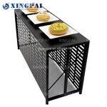 3 Tier Cake Stand Supplier - OEM Silver Stainless Steel Wedding Set