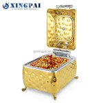 4L Chafing Dish Manufacturer - OEM Luxury Gold Buffet Set for Restaurant