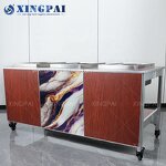 Marble Buffet Table Manufacturer - OEM Custom Movable Stainless Steel
