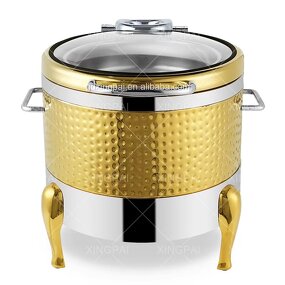Rose Gold Soup Warmer Supplier - OEM Electric Stainless Steel Buffet Pot