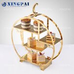 Black Dessert Rack Factory - OEM Custom Stainless Steel Decoration Rack
