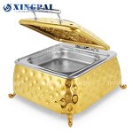 Square Chafing Dish Supplier - OEM Hammered Buffet Set for Hotel