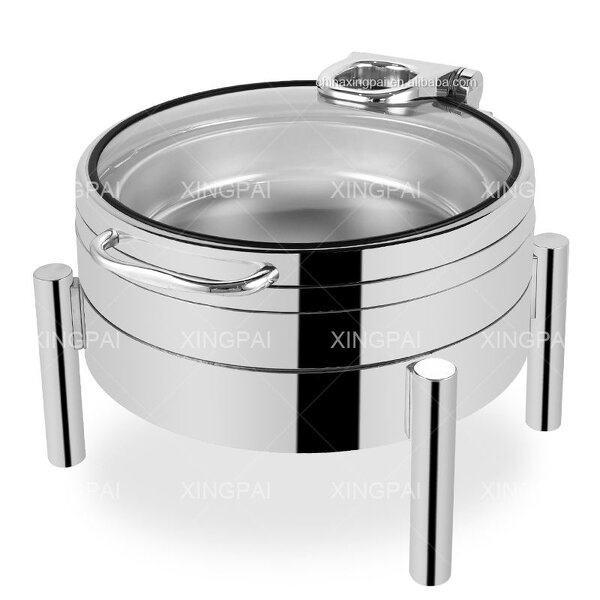Round Chafing Dish Manufacturer - OEM 304 Stainless Steel Food Warmer