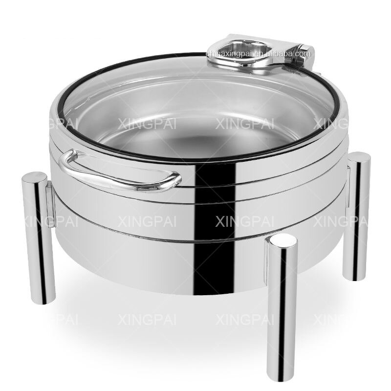 Round Chafing Dish Manufacturer - OEM 304 Stainless Steel Food Warmer