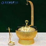 Hanging Lid Chafing Dish Manufacturer - OEM Gold Stainless Steel Food Display