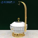 Hanging Chafing Dish Manufacturer - OEM 8L White Stainless Steel Food Warmer