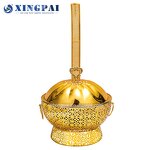 Hanging Chafing Dish Supplier - OEM 8L Gold Buffet Equipment with Lid