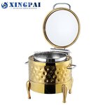 Electric Soup Warmer Supplier - OEM Elegant Silver Buffet Catering Set