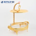 Egg Shape Chafing Dish Manufacturer - OEM Luxury Gold Glass Buffet Set